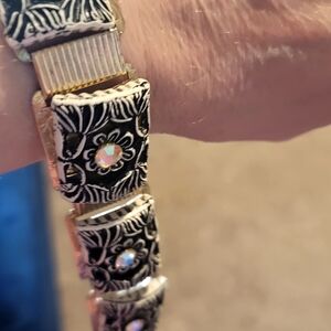 Gold and Silver Floral Patterned Wearable